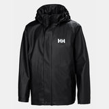 Helly Hansen Juniors' Moss Rain Jacket Regnjakke Børn - Black