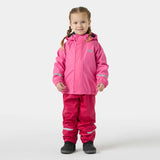 Helly Hansen Kids’ Bergen Fleece-Lined Rain Set 2.0 Regnsæt Børn - Cranberry