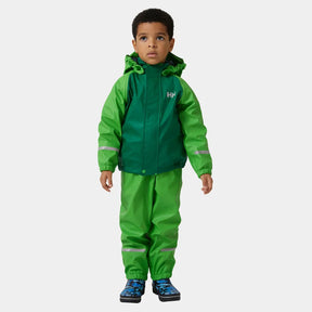 Helly Hansen Kids’ Bergen Fleece-Lined Rain Set 2.0 Regnsæt Børn - Clover - Clover