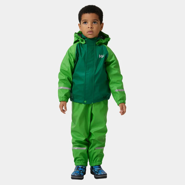 Helly Hansen Kids’ Bergen Fleece-Lined Rain Set 2.0 Regnsæt Børn - Clover - Clover