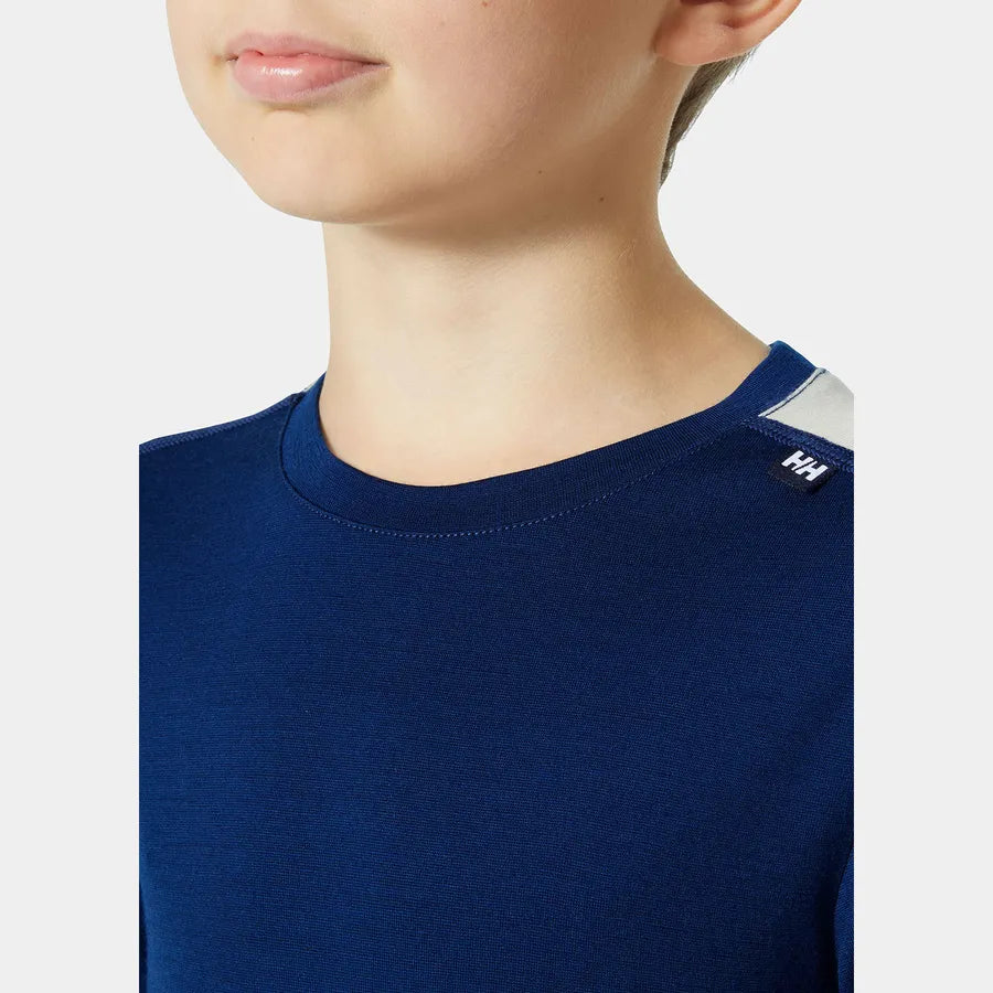 Helly Hansen Juniors' Merino Wool Base Layer Set Skiundertøj Sæt Børn