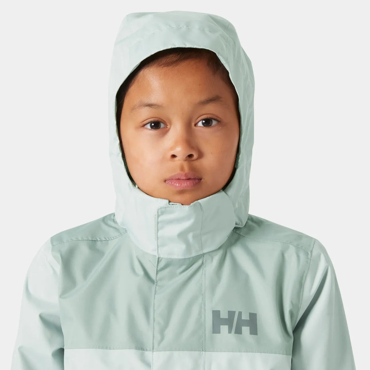 Helly Hansen Juniors’ Vancouver Rain Jacket Regnjakke Børn - Green Mist -