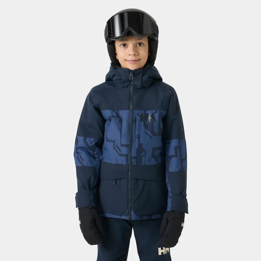 Helly Hansen Juniors’ Summit 2.0 Jacket Skijakke Børn - Dark Blue AOP