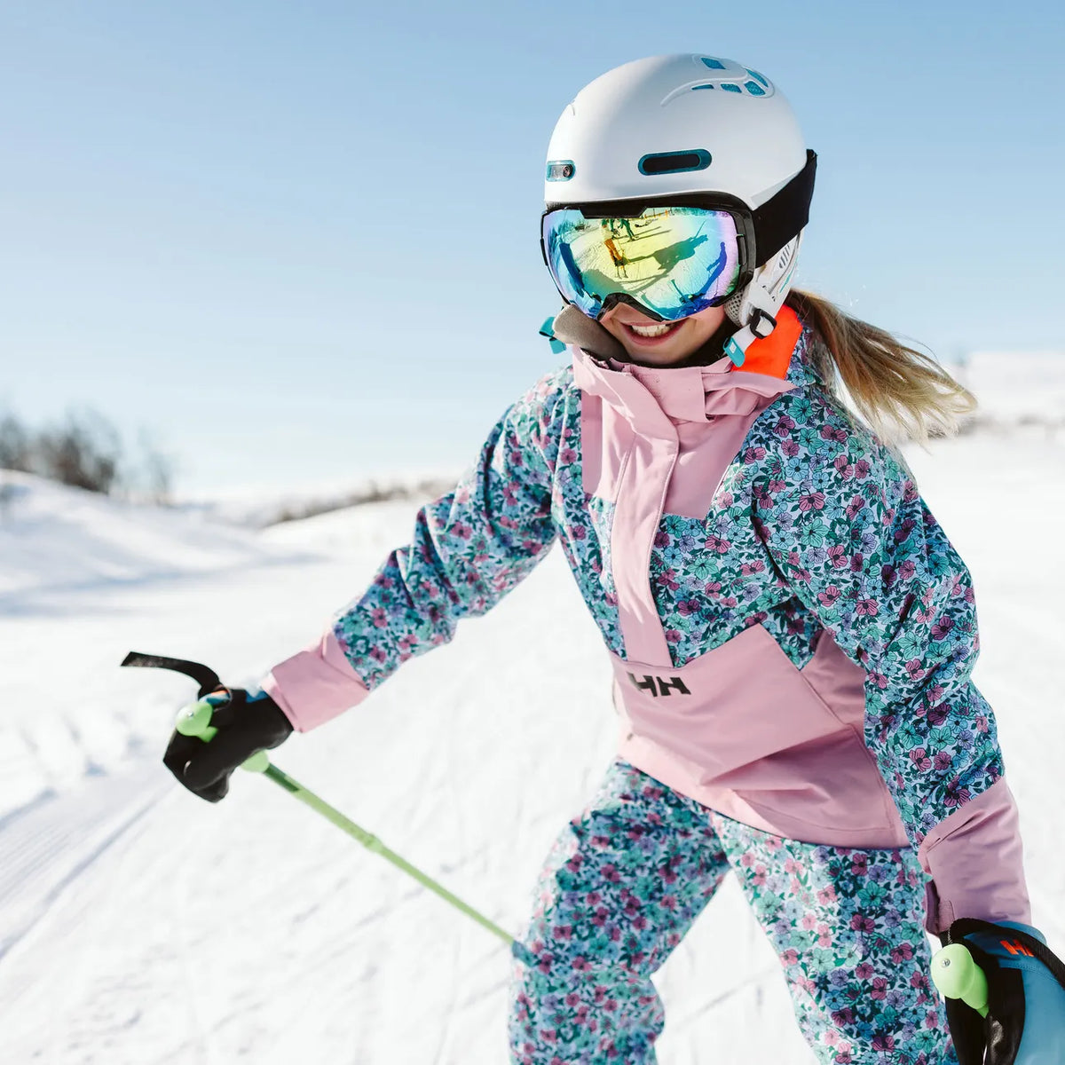 Helly Hansen Juniors' Ride Anorak Skijakke Børn - Pink Lavender - - 41834_073-9-action1