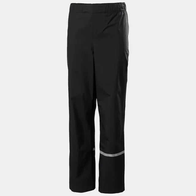 Helly Hansen Juniors' Shelter HELLY TECH® Regnbukser Børn - Black - - 41838_990-4-front