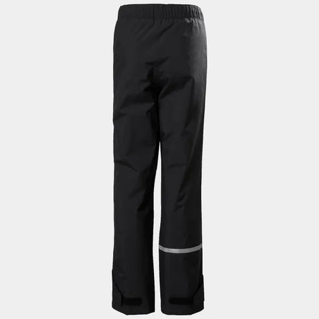 Helly Hansen Juniors' Shelter HELLY TECH® Regnbukser Børn - Black - - 41838_990-5-back
