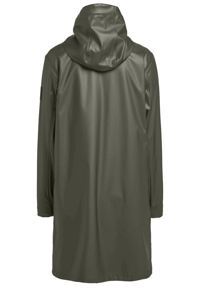 Tenson Apelviken PU Regnjakke Dame - Olive -