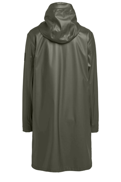 Tenson Apelviken PU Regnjakke Dame - Olive -