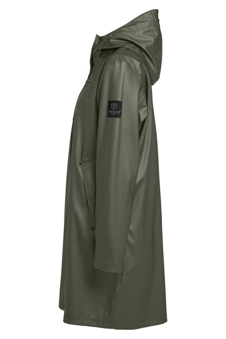 Tenson Apelviken PU Regnjakke Dame - Olive -
