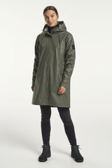 Tenson Apelviken PU Regnjakke Dame - Olive -