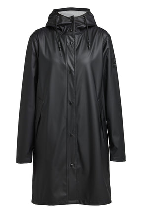 Tenson Apelviken PU Regnjakke Dame - Black - Black