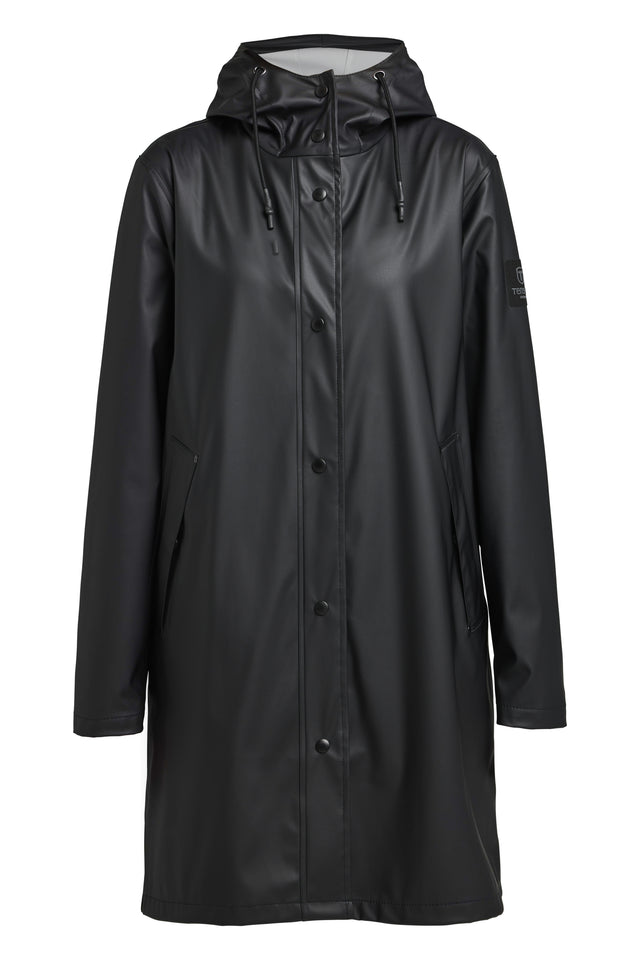 Tenson Apelviken PU Regnjakke Dame - Black - Black
