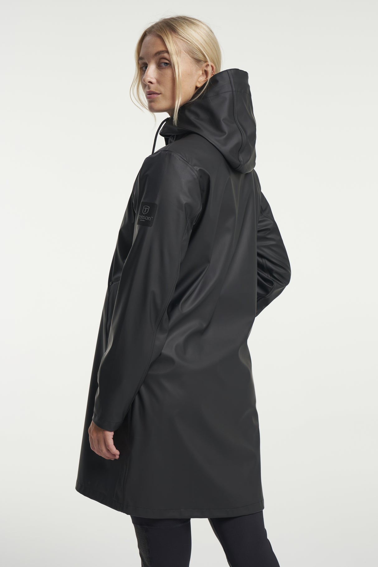 Tenson Apelviken PU Regnjakke Dame - Black -