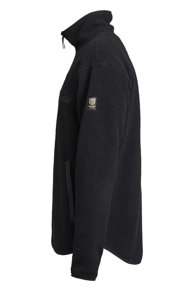 Tenson Yoke Half Zip Fleecejakke Herre - Black -