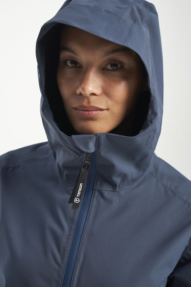 Tenson Misty Parka Women Regnfrakke Dame - Dark Blue -