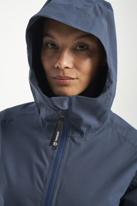 Tenson Misty Parka Women Regnfrakke Dame - Dark Blue -