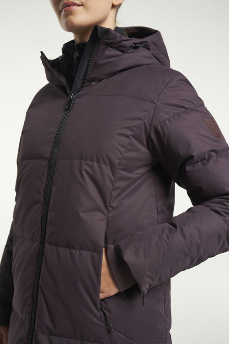 Tenson Shanna Down Coat 2.0 Women Dunfrakke Dame - Aubergine -
