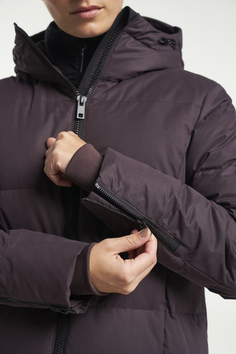 Tenson Shanna Down Coat 2.0 Women Dunfrakke Dame - Aubergine -