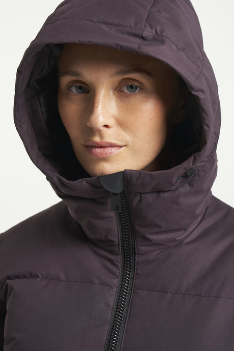 Tenson Shanna Down Coat 2.0 Women Dunfrakke Dame - Aubergine -