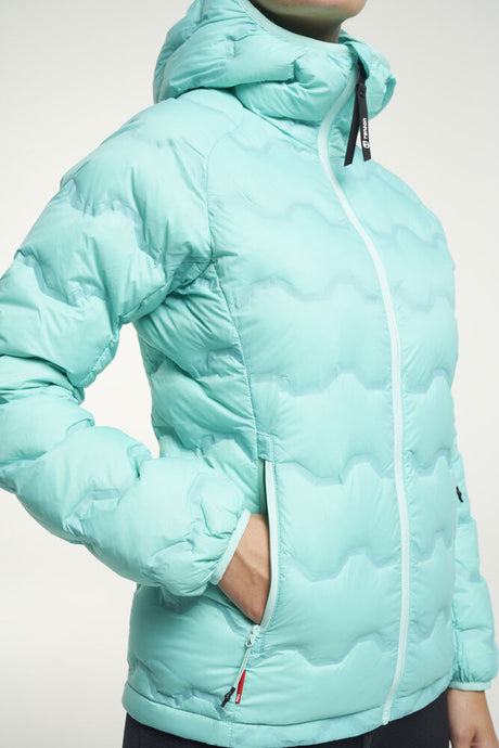 Tenson TXlite Shibui Hood Down Jakke Dame - Light Turquoise -