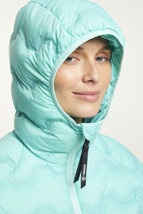 Tenson TXlite Shibui Hood Down Jakke Dame - Light Turquoise -