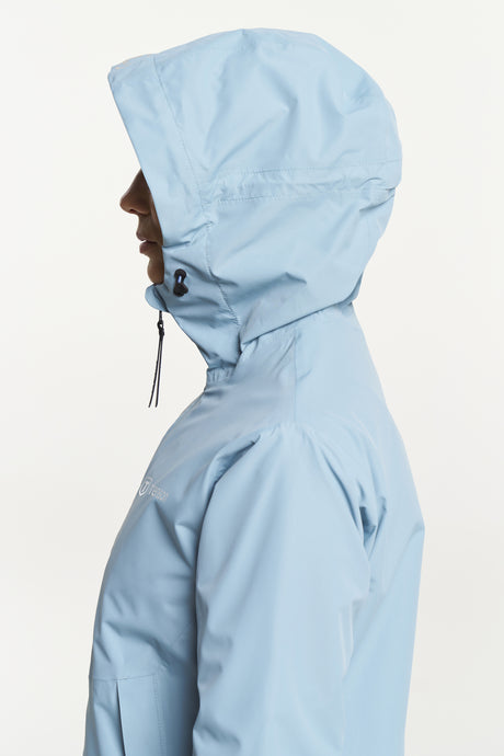 Tenson Winga Rain Jacket Women Regnjakke Dame - Blue Grey -