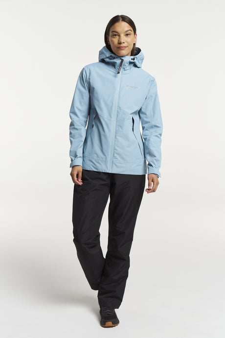 Tenson Winga Rain Jacket Women Regnjakke Dame - Blue Grey -