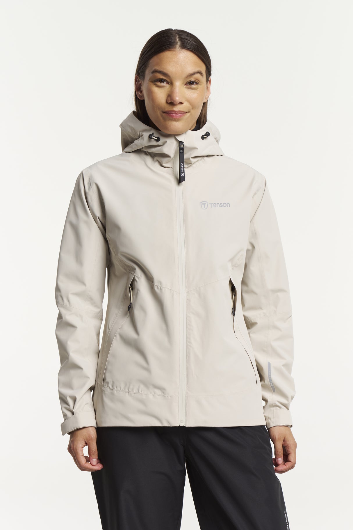 Tenson Winga Rain Jacket Women Regnjakke Dame - Sand - Sand