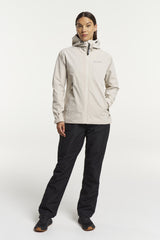 Tenson Winga Rain Jacket Women Regnjakke Dame - Sand -