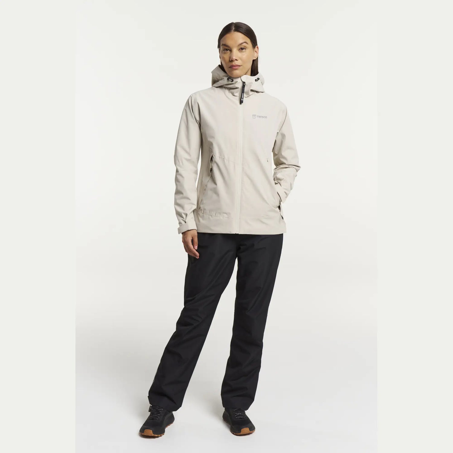 Tenson Winga Regnsæt Dame - Sand / Black - 3XL