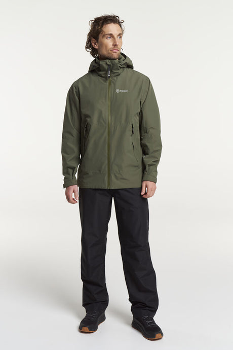 Tenson Winga Regnsæt Herre - Dark Olive / Black - 4XL