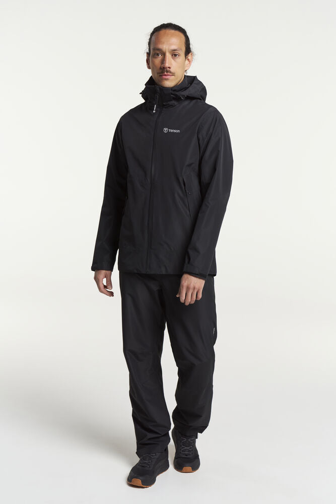 Tenson Winga Regnsæt Herre - Black / Black - 4XL