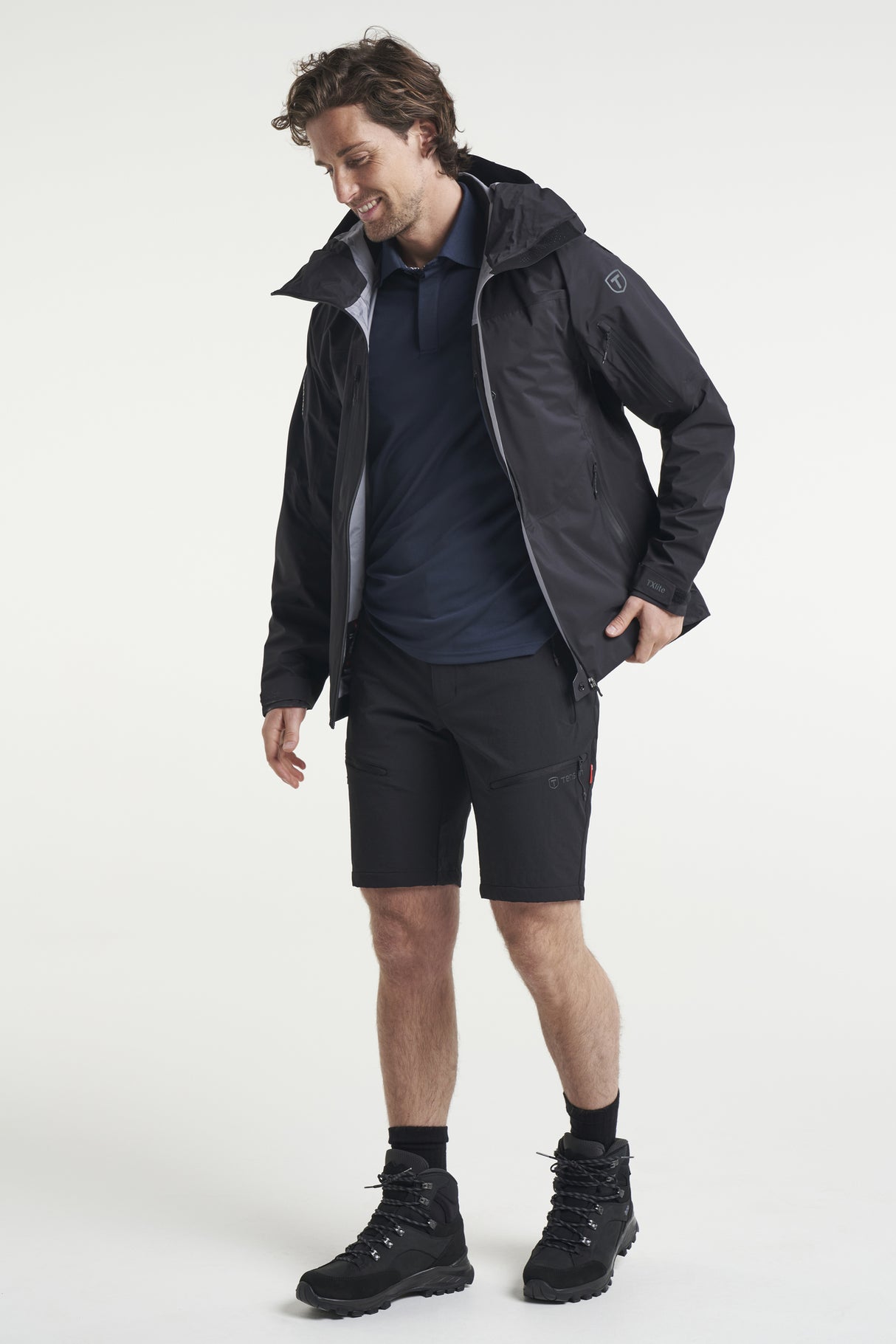 Tenson TXlite Flex Shorts Herre - Black -