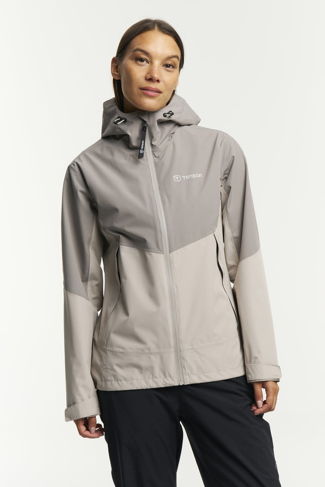 Tenson Winga Yoke Regnsæt Dame - Taupe / Black -