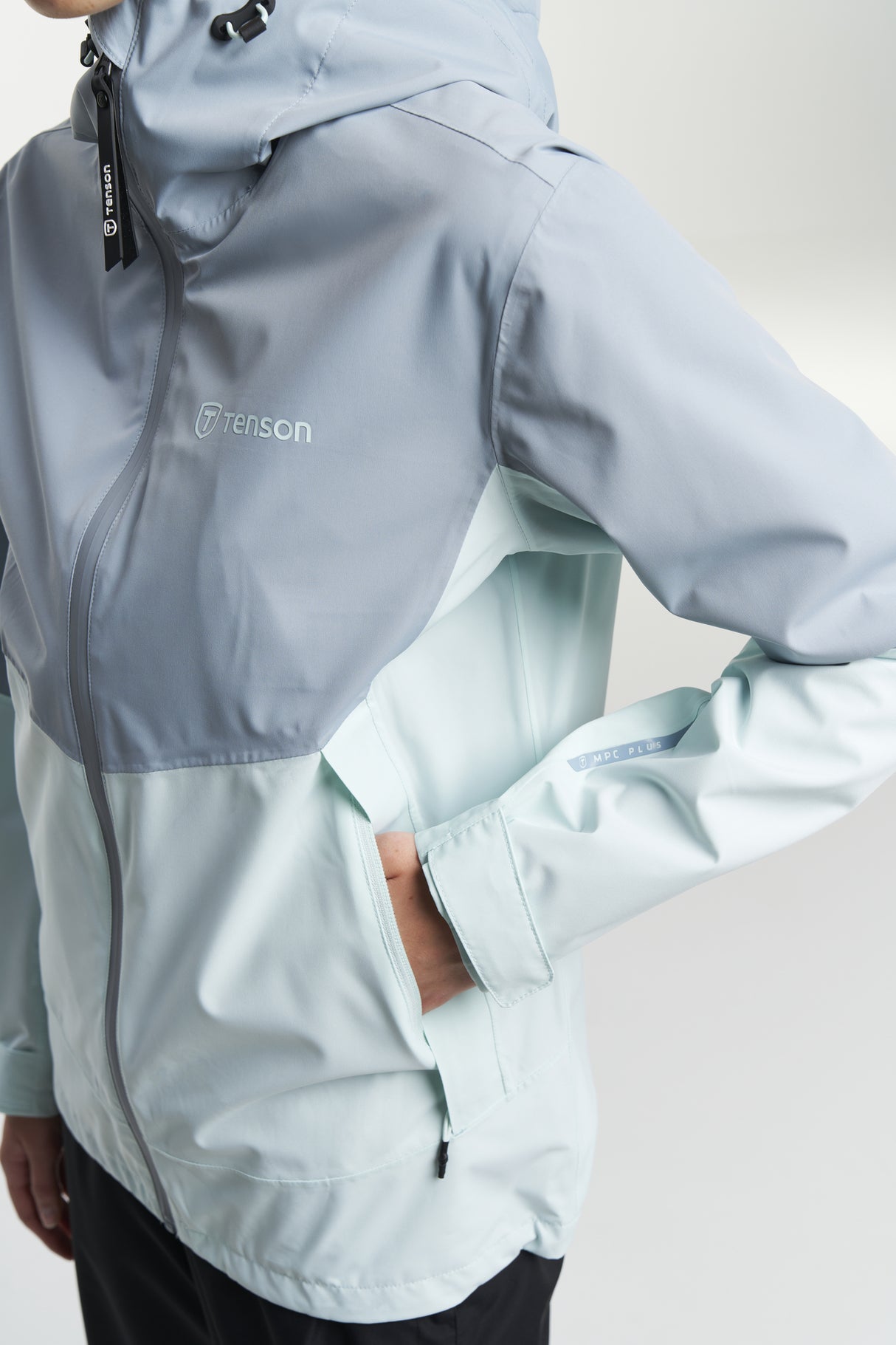 Tenson Winga Yoke Regnjakke Dame - Blue Grey -