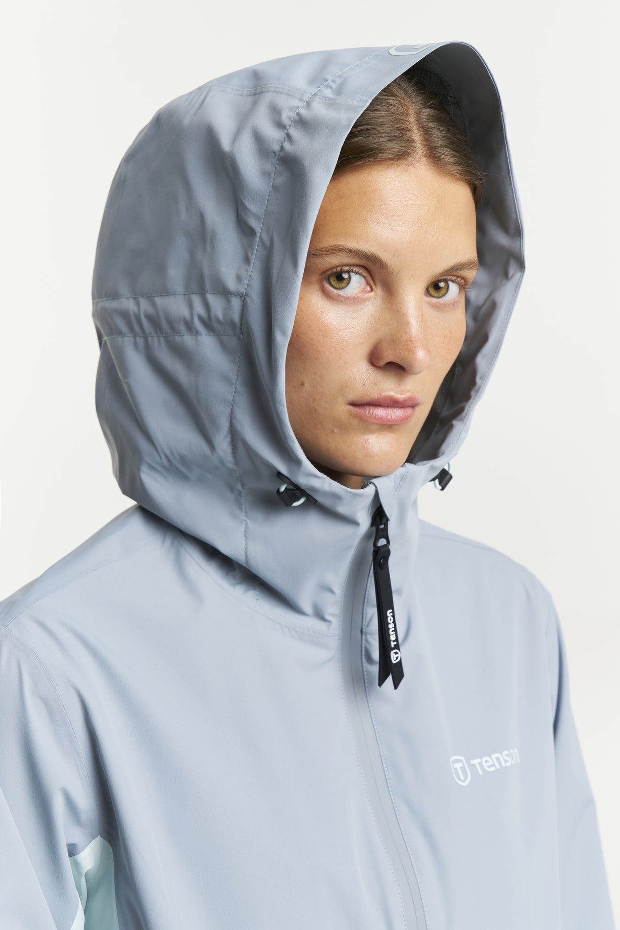 Tenson Winga Yoke Regnjakke Dame - Blue Grey -