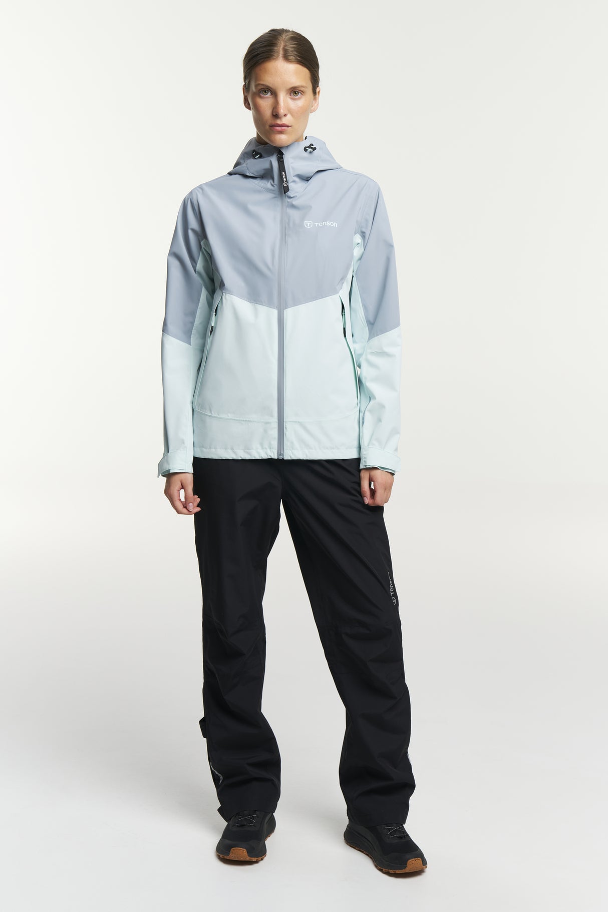 Tenson Winga Yoke Regnjakke Dame - Blue Grey -