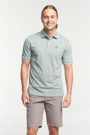 Tenson TXlite Melange Polo Men - Grey Green - Grey Green