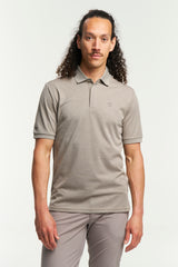 Tenson TXlite Melange Polo Men - Taupe - Taupe