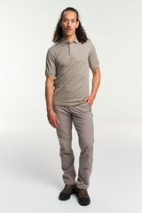 Tenson TXlite Melange Polo Men - Taupe -