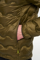Tenson Miyabi Hood Down Jacket Men - Dark Olive