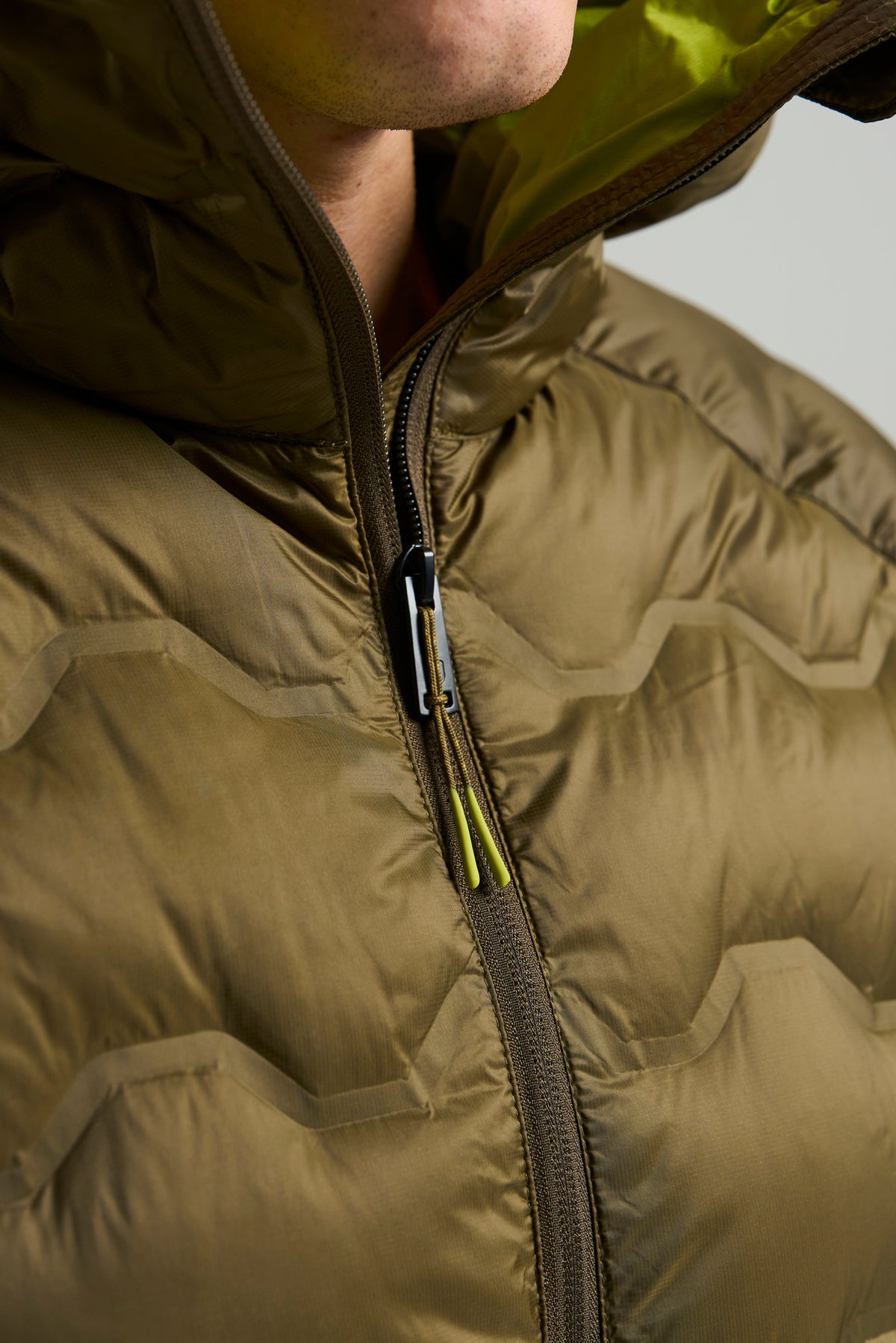 Tenson Miyabi Hood Down Jacket Men - Dark Olive
