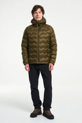 Tenson Miyabi Hood Down Jacket Men - Dark Olive