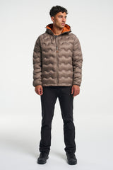 Tenson Miyabi Hood Down Jacket Men - Brown