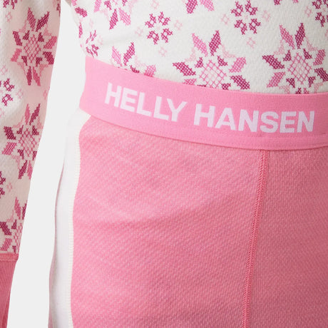 Helly Hansen Juniors' Graphic LIFA® Merino Base Layer Set Skiundertøj Børn - Sugar Pink -
