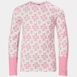 Helly Hansen Juniors' Graphic LIFA® Merino Base Layer Set Skiundertøj Børn - Sugar Pink -
