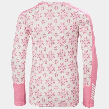 Helly Hansen Juniors' Graphic LIFA® Merino Base Layer Set Skiundertøj Børn - Sugar Pink -