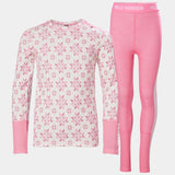 Helly Hansen Juniors' Graphic LIFA® Merino Base Layer Set Skiundertøj Børn - Sugar Pink - Sugar Pink
