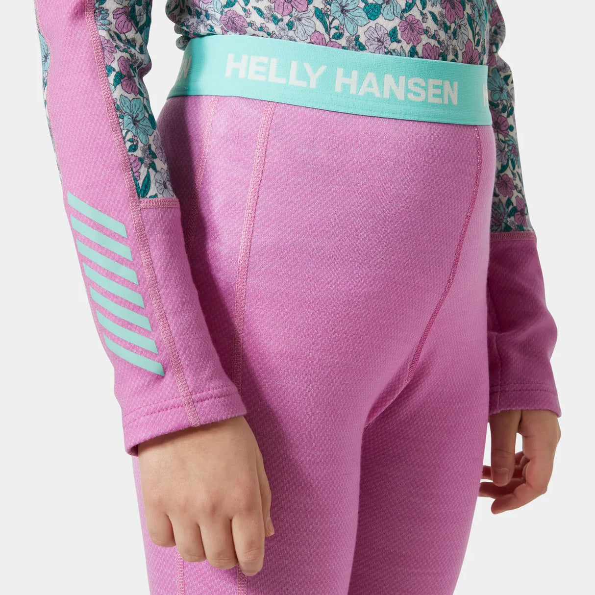 Helly Hansen Juniors' Graphic LIFA® Merino Base Layer Set Skiundertøj Børn - Meta Pink