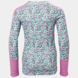 Helly Hansen Juniors' Graphic LIFA® Merino Base Layer Set Skiundertøj Børn - Meta Pink